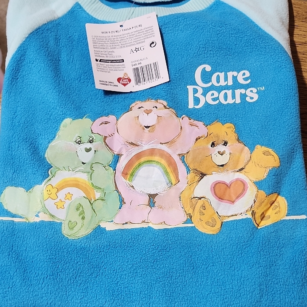 American Girl Doll Courtney Moore's Care Bears Pajamas for Girls, size 7/8 NEW! - Picture 3 of 7